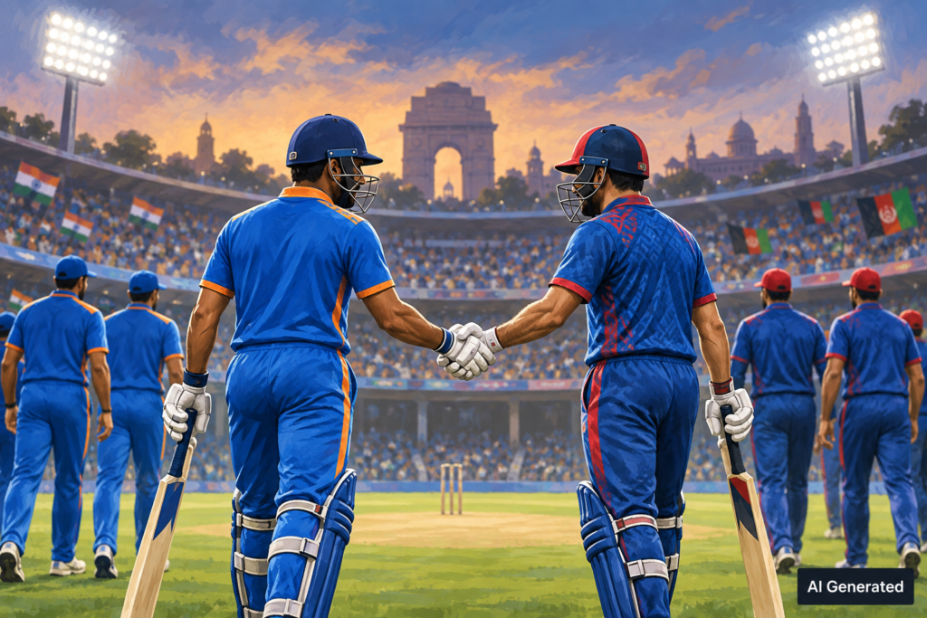 DDCA भारत-अफगानिस्तान टी-20 खबर के लिए क्रिकेट खिलाड़ियों का चित्र